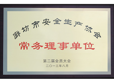 廊坊市安全生產協會常務理事單位